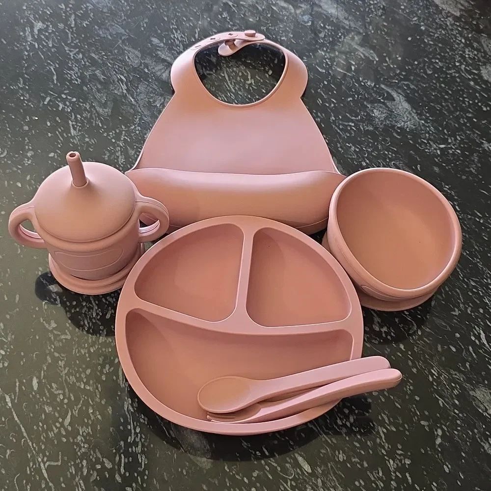 BRAND NEW SILICONE BABY FEEDING SET G1 - Picture 2 of 11